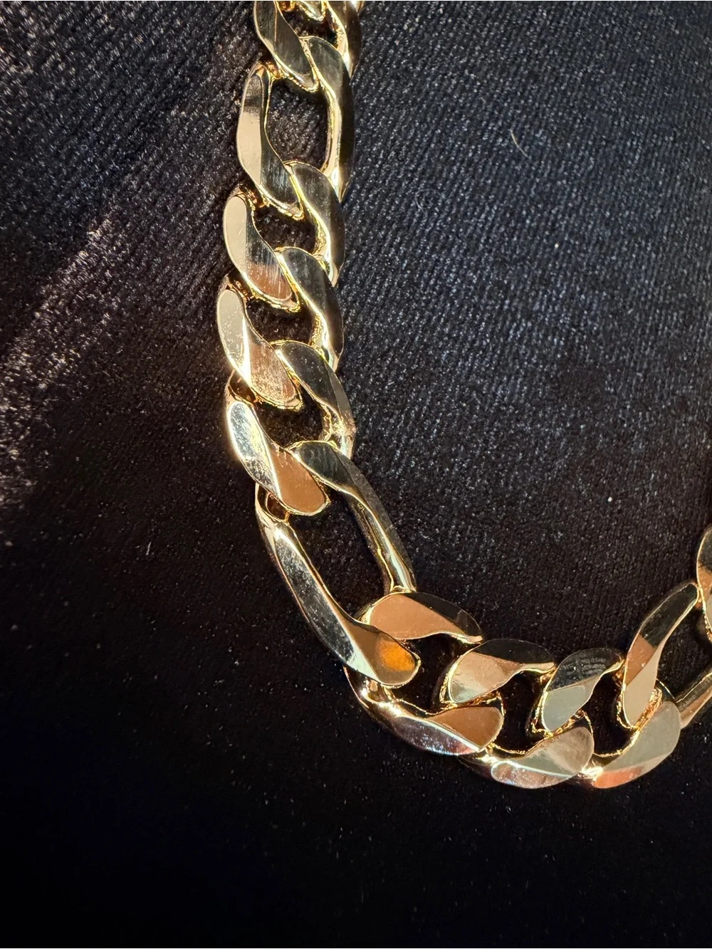 Figaro 20in 12MM 14K Stamped Gold Filled Necklace. BRAND NEW. STATEMENT PIECE